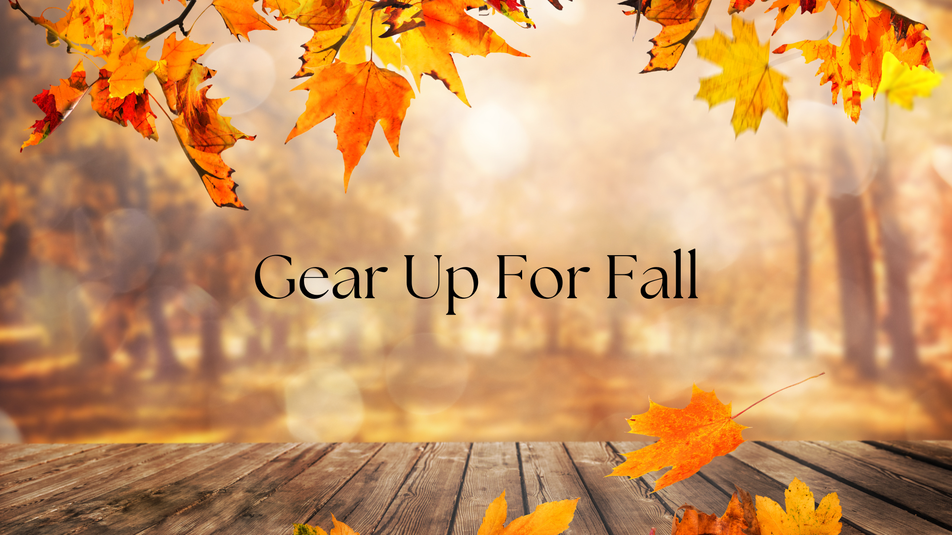 Gear Up For Fall!